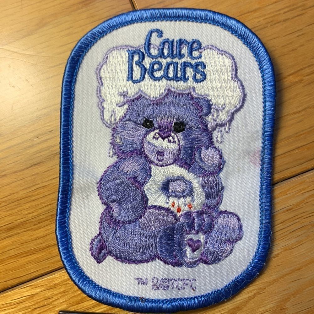Care Bears Patch  Grumpy Bear sew on patch decal vintage